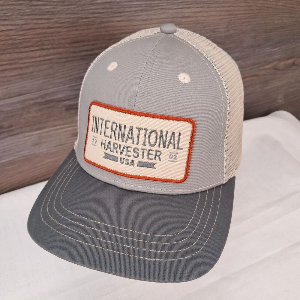International Harvester Tri-Tone Patch Snapback Mesh Back Trucker Cap